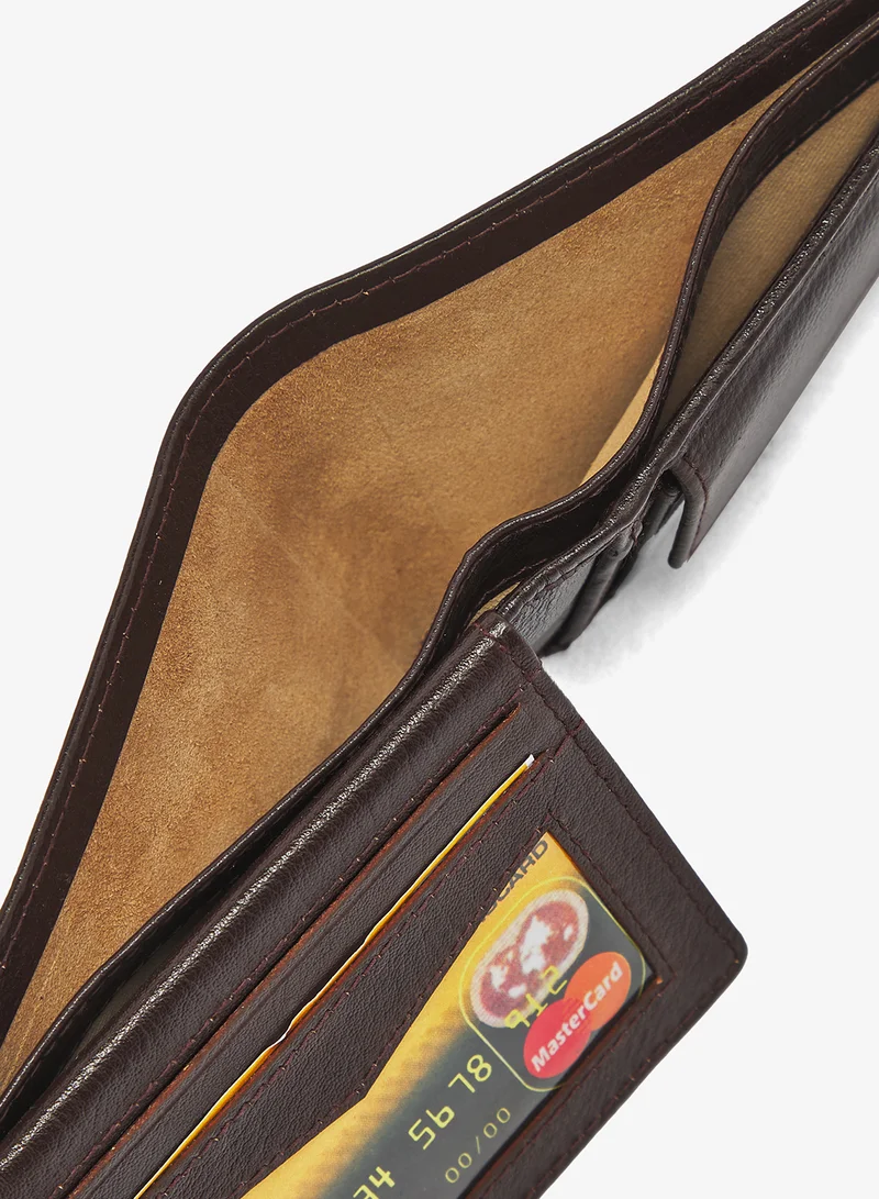 Robert Wood  Genuine Leather Textured Bi-Fold Wallet for Men | Best Price UAE